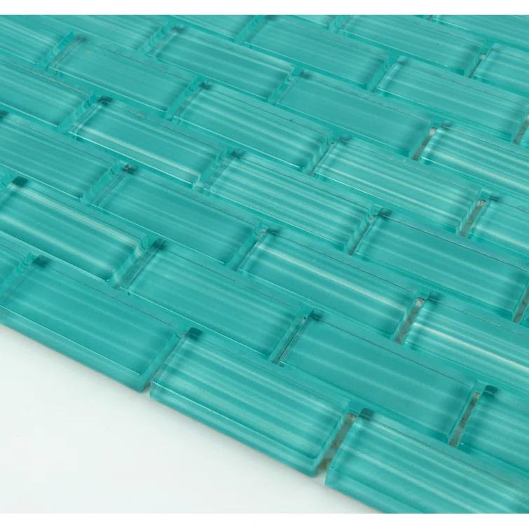 WS Tiles® Swimming Pool Series 1" x 2" Straight Edge Glass Mosaic Tile