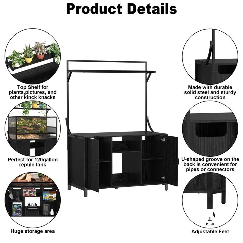 GDLF 48'' x 24'' x 69.5'' Reptile Stand