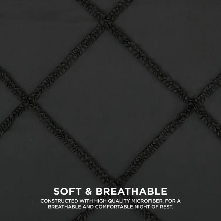 Juicy Couture Juicy Couture Diamond Ruffle Reversible Comforter & Shams Bedding Sets