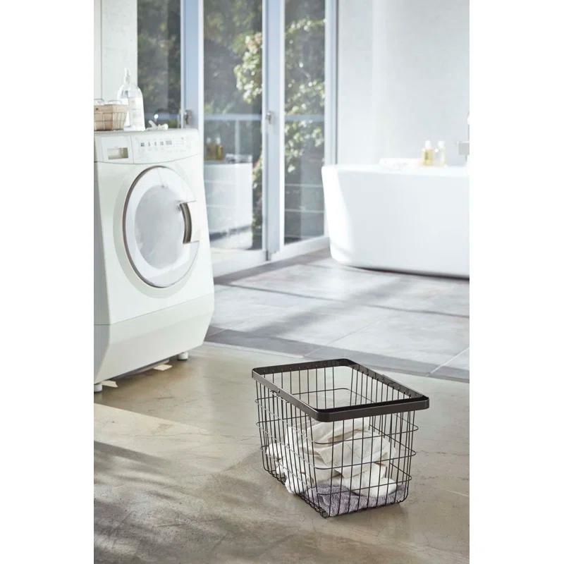 Yamazaki Home Yamazaki Home Laundry Basket, Storage Hamper, Large, Steel, Large, 8.75 gallons, 33 liters