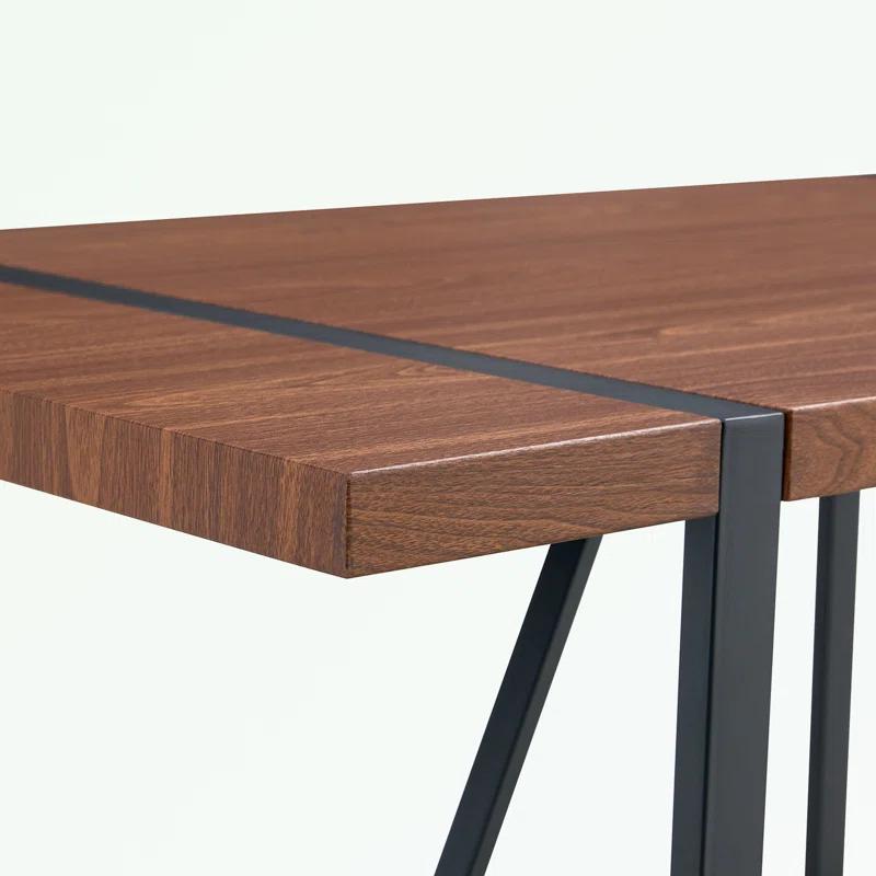 Rectangular Dining Table with MDF tabletop and metal legs