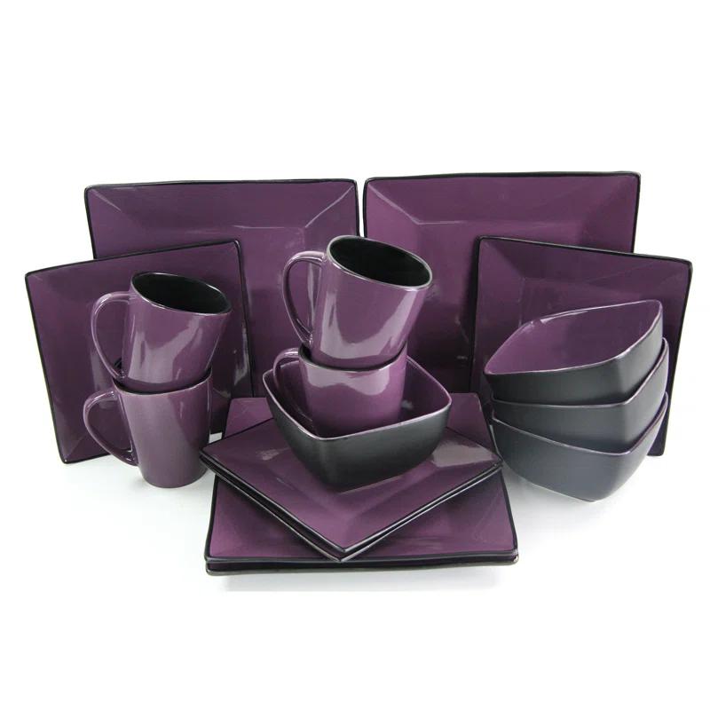 Wrought Studio™ Laurendeau 16 Piece Stoneware Dinnerware Set - Service for 4
