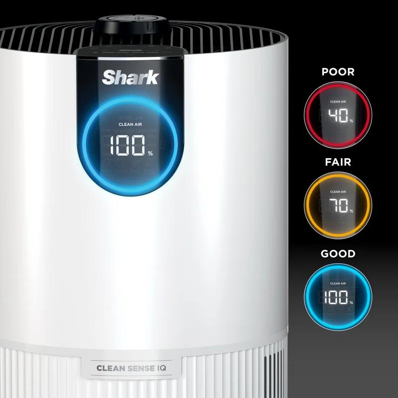 Shark Shark HP132 Clean Sense Air Purifier with Odor Neutralizer Technology, HEPA Filter, 500 sq. ft.White