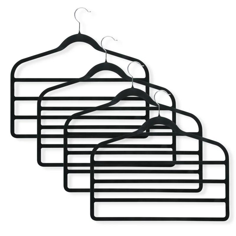 Rebrilliant Itzhak Metal Non-Slip Multi-Layer Hanger (Set of 4)