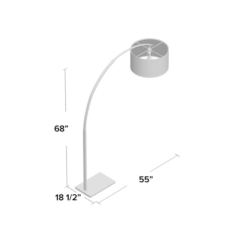 Robert Abbey Archer 66.5'' Arched Floor Lamp