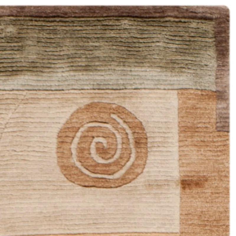 Safavieh Tibetan Shag Hand Knotted Wool Pile Abstract Rug