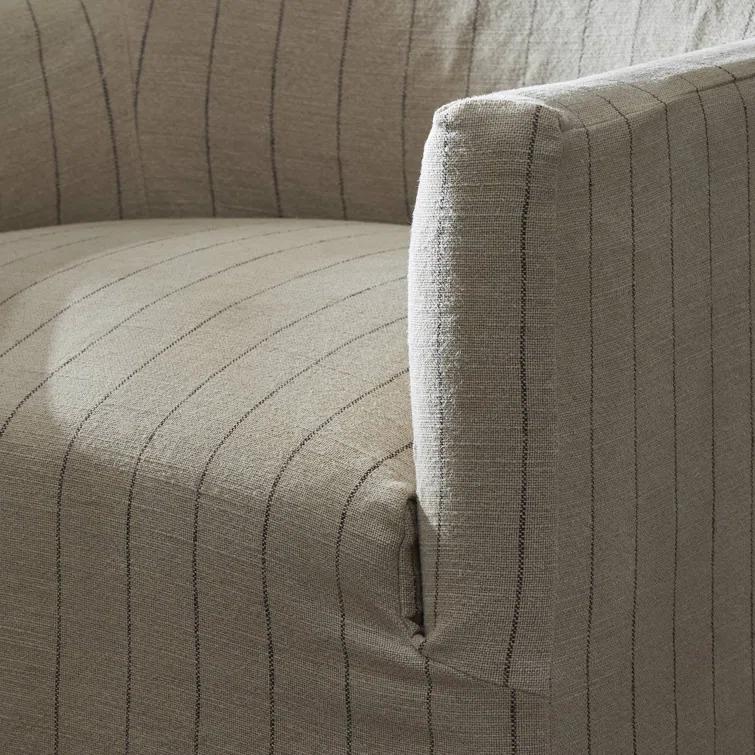 Lowell Slipcover Swivel Chair by Amber Lewis x Four Hands - Flint