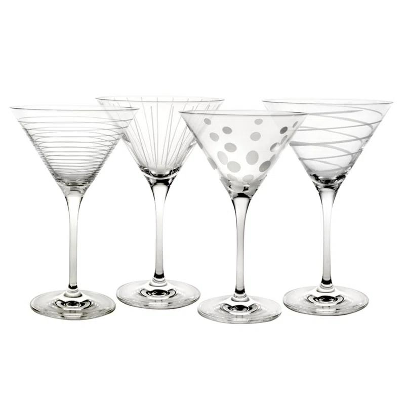 Mikasa Mikasa Cheers 10 oz. Martini Glasses, Set of 4