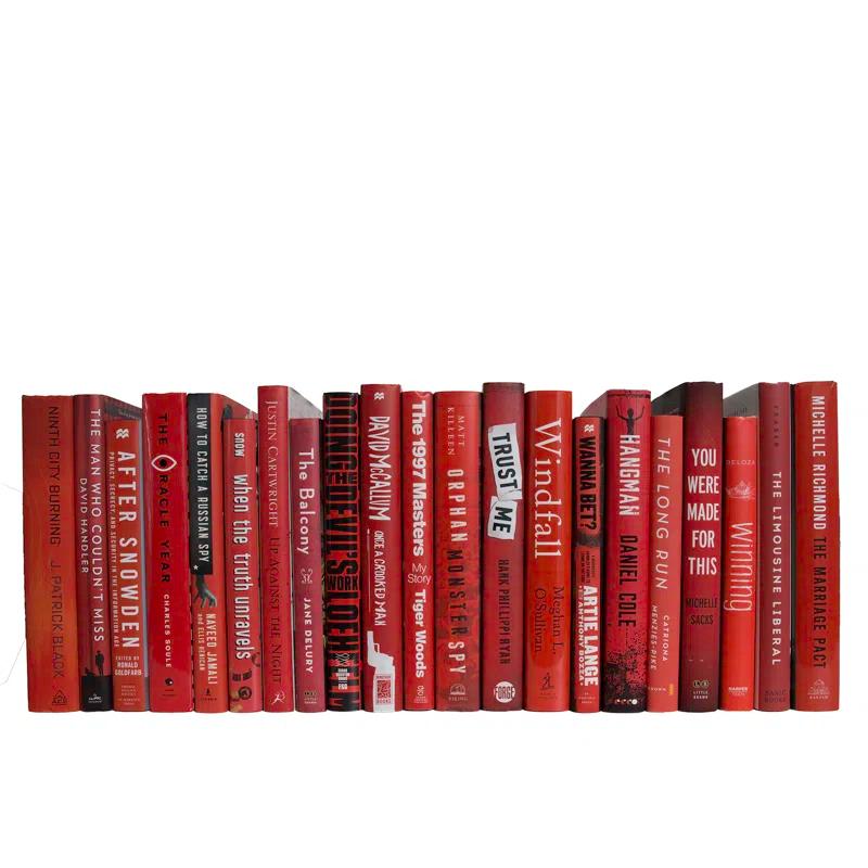 Booth & Williams Modern Scarlet Dust Jackets: Color By The Foot