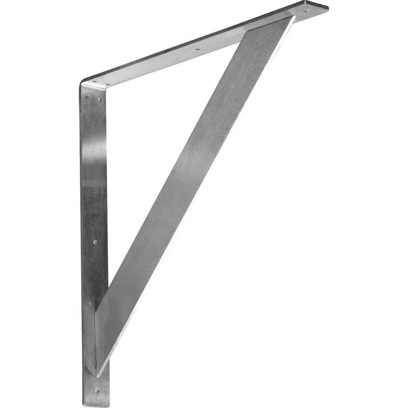 Ekena Millwork 2"W x 12"D x 12"H Traditional Steel Bracket, Unfinished