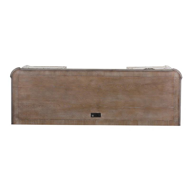 Liberty Furniture Salinas Credenza Home Office Desk with Built in Outlets