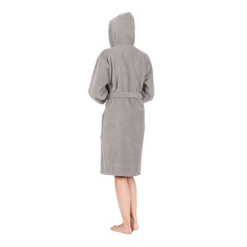 Nine West Hooded  Turkish Cotton Unisex Bath Robe Collection