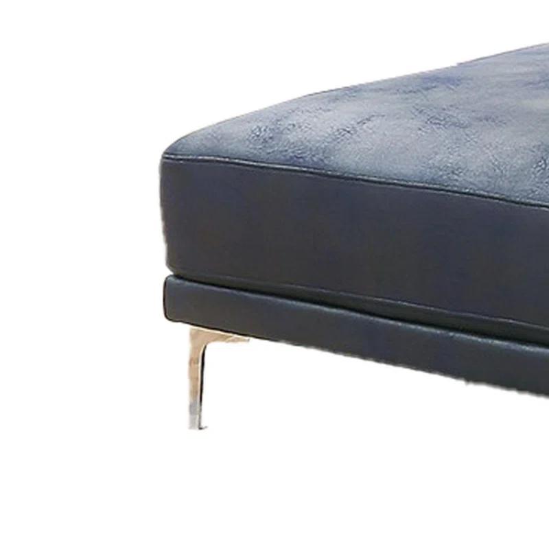 Wade Logan® Awaah Faux Leather Ottoman