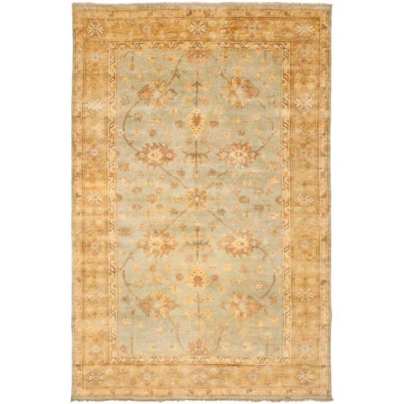Safavieh Oushak Hand Knotted Wool Floral Rug | Wayfair