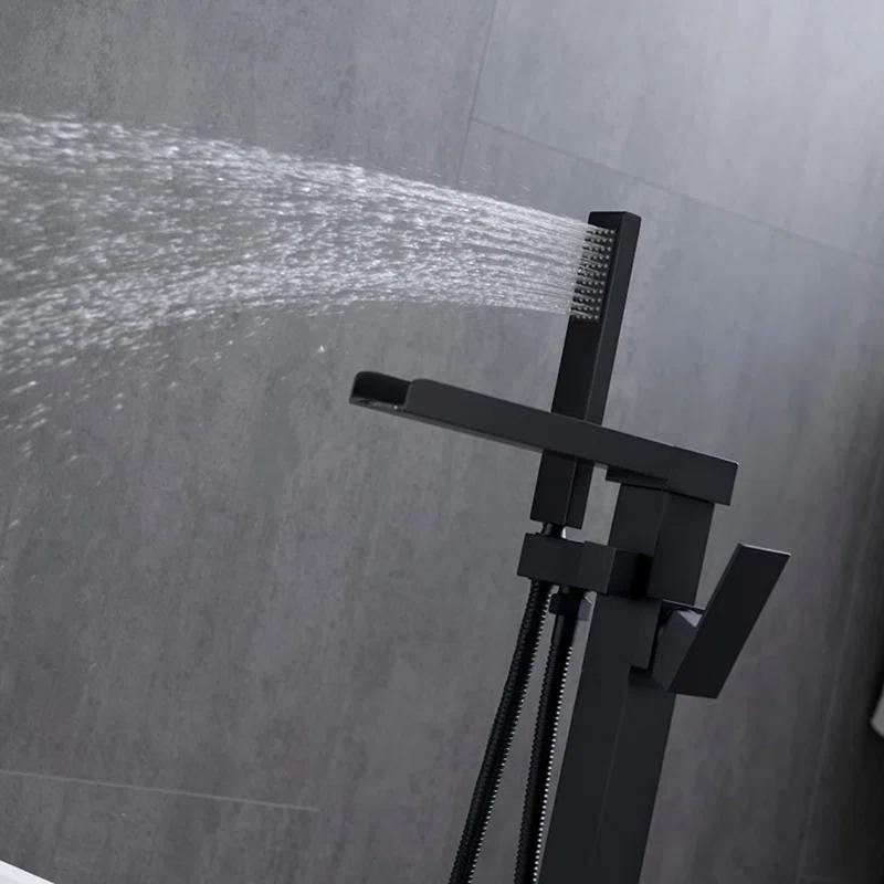 Floor Tub Filler with Diverter