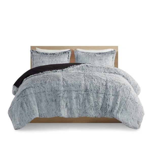 Intelligent Design Malea Shaggy Faux Fur Comforter Mini Set