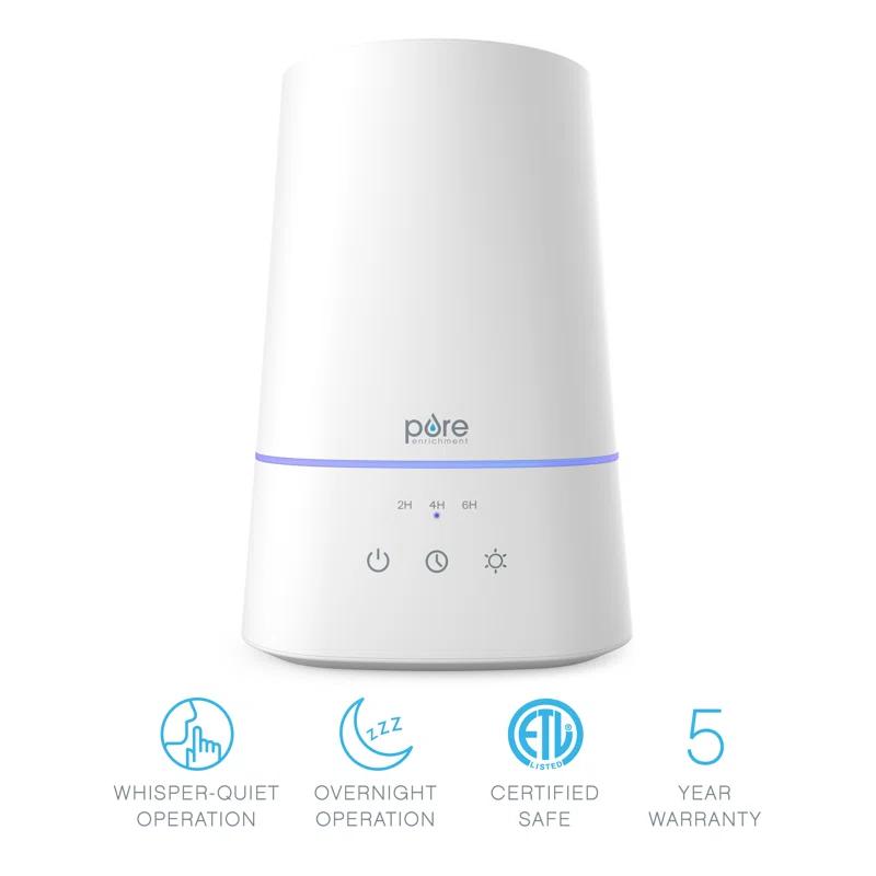 Pure Enrichment Pure Enrichment Hume 3.7 Gallons Cool Mist Ultrasonic Tabletop Humidifier for 300 Cubic Feet