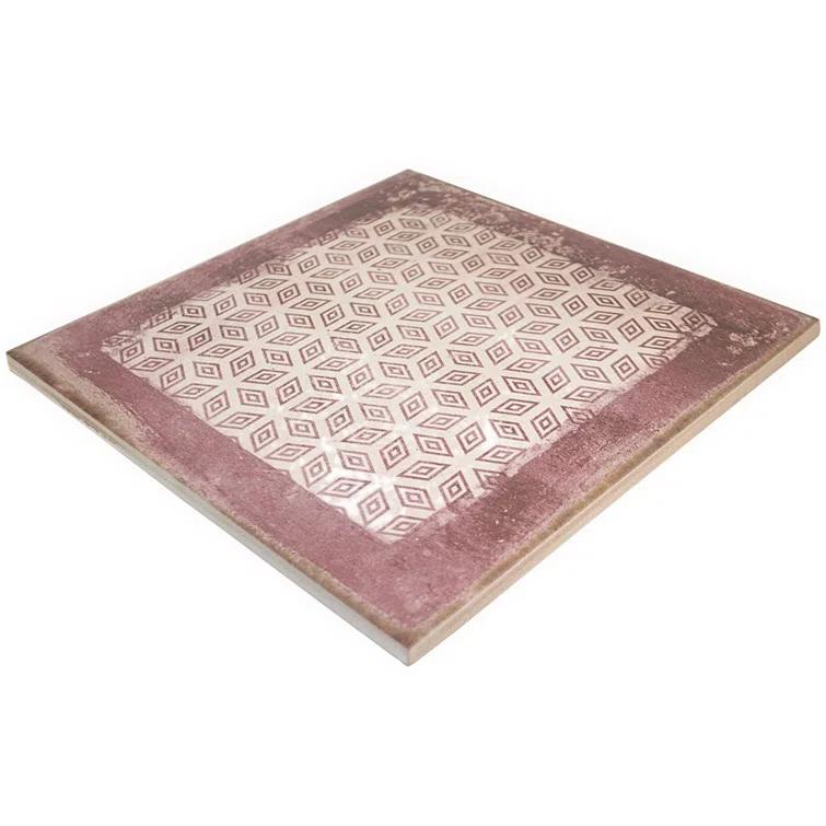 Bond Tile 8" x 8" Encaustic Patterned Look Wall & Floor Tile