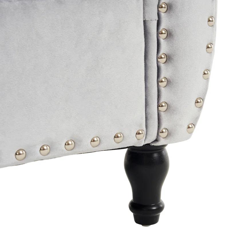 Velvet Multifunctional Storage Rectangular Ottoman Bench With 1 Pillow