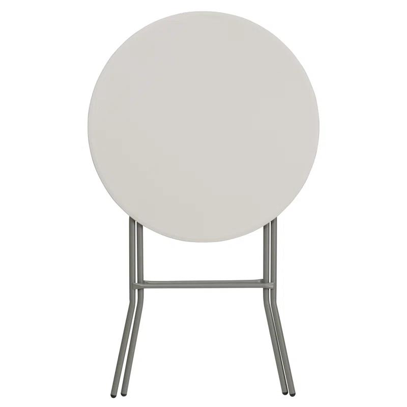Flash Furniture Parker Round Plastic Bar Height Folding Event Table