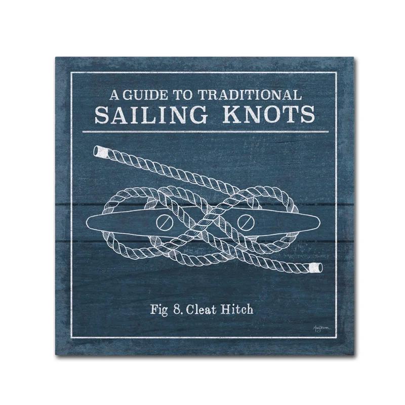 Trademark Fine Art " Vintage Sailing Knots VII " by Mary Urban