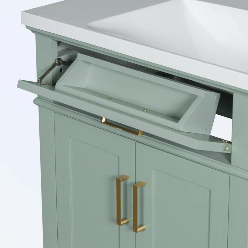 red chair Bathroom Storage 36'' Bathroom Vanity with Top