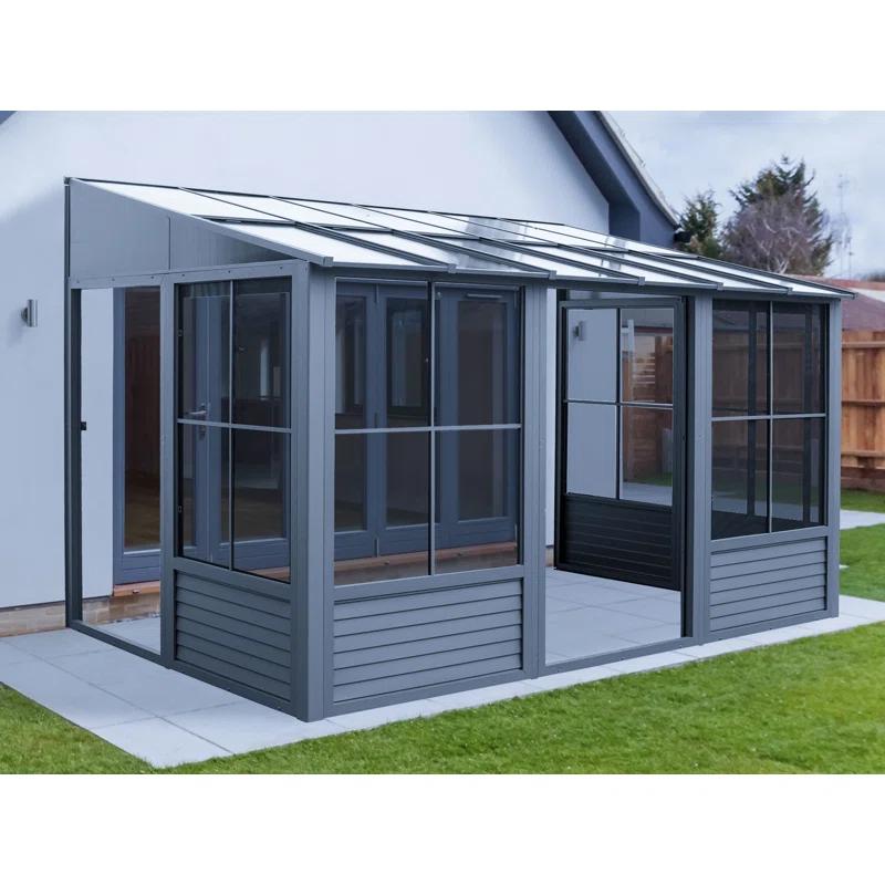 Gazebo Penguin Florence - Wall Mounted Solarium Polycarbonate Roof