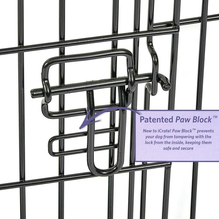 Midwest Homes For Pets MidWest Homes for Pets Newly Enhanced Single Door iCrate Dog Crate Includes Divider Panel