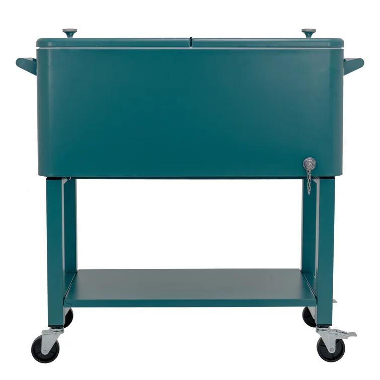 Permasteel 80-Qt Outdoor Patio Cooler with Removable Basin