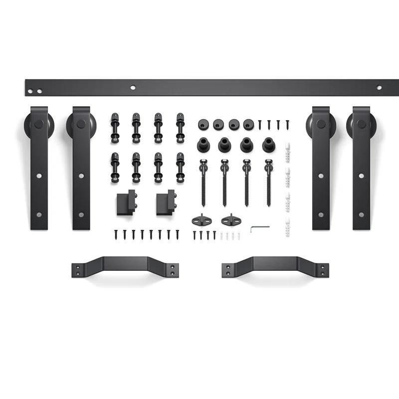 Coast Sequoia 84'' Solid Wood Barn Doors with Installation Hardware Kit Barn Door