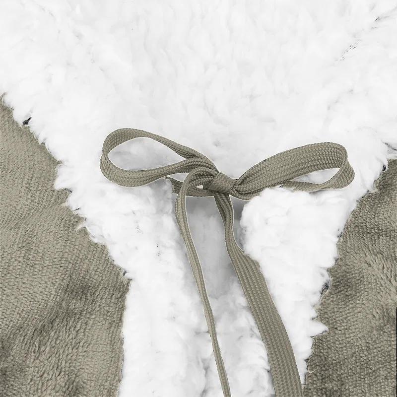 Catalonia Catalonia Sherpa Fleece Throw Cape, Wearable Blanket Wrap with Hand Pockets, Soft Lightweight Cozy