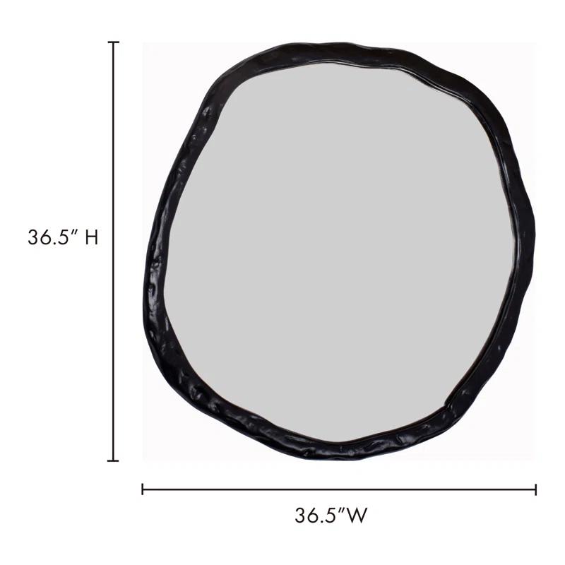 Rogelio Oval Mirror - Black