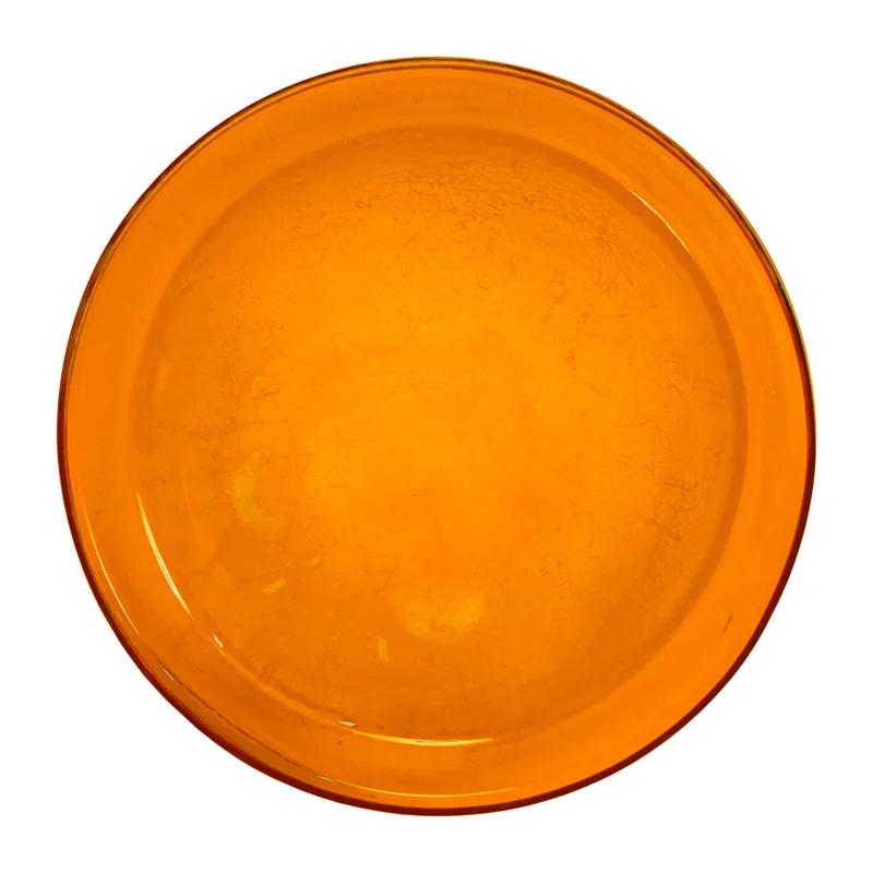 12 Inch Crackle Birdbath with Rail Mount Bracket