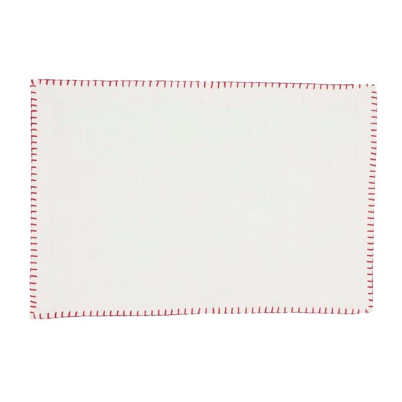 Saro Ivara Cotton Rectangle Placemat (Set of 12)