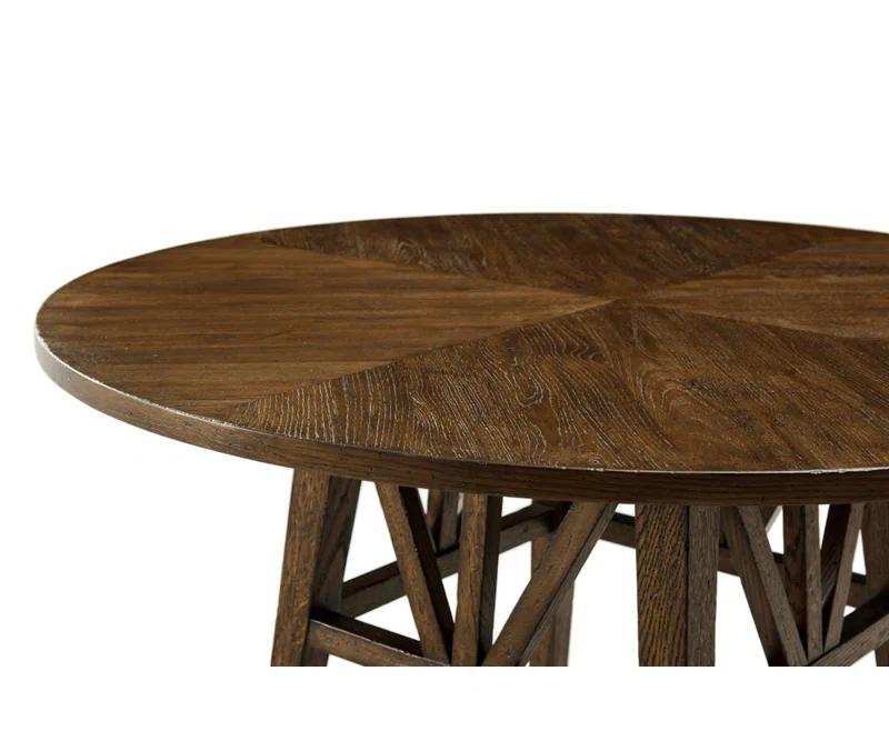 Nova Oak Round Solid Wood Base Dining Table
