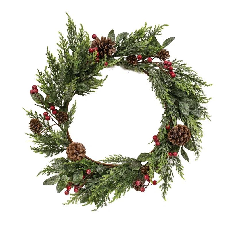 Faux Pine 18'' Wreath