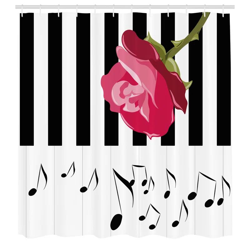 Ambesonne Shower Curtain with Hooks Included