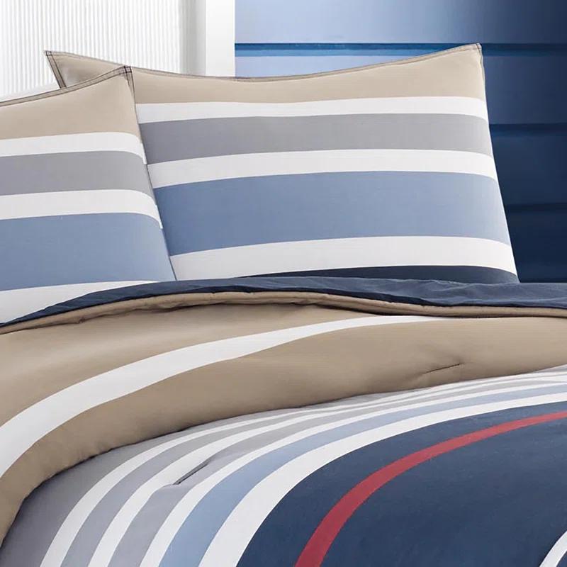 Nautica Nautica Bradford Cotton Navy Duvet Cover Set