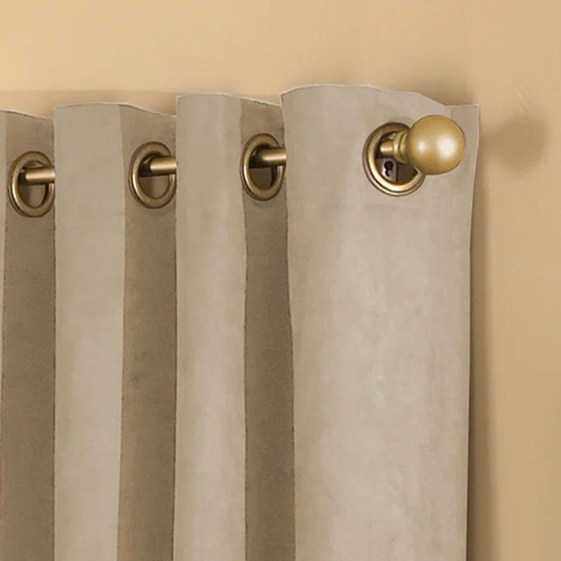 Curtainworks Boehme Solid Room Darkening Grommet Single Curtain Panel