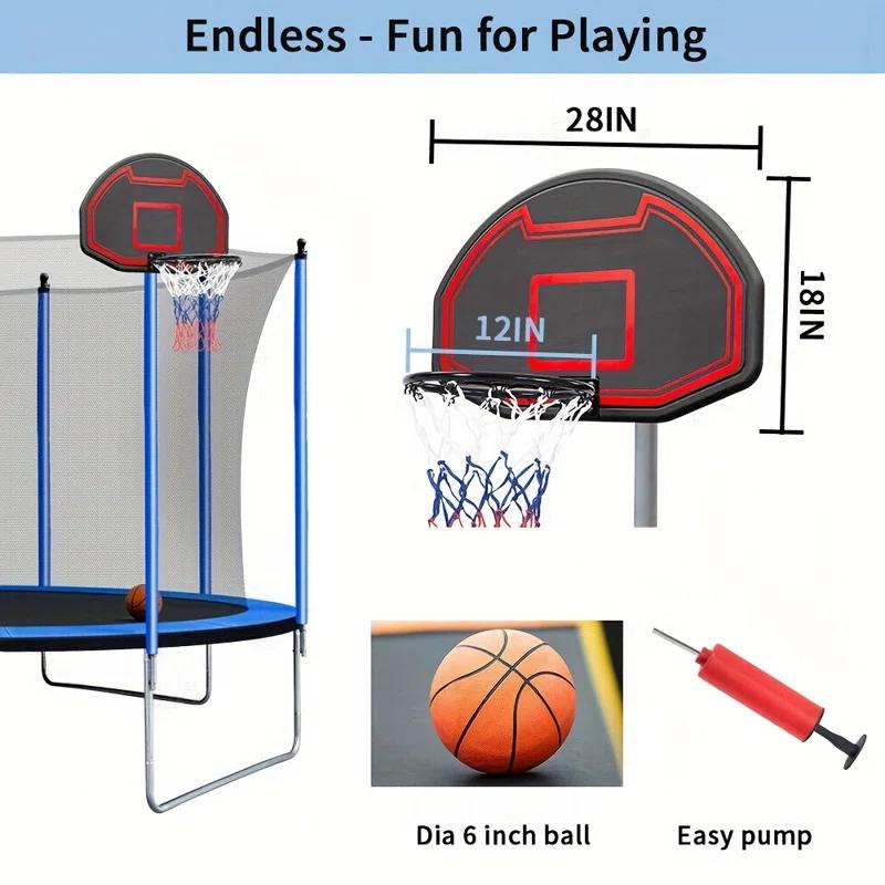 SKYBOUND Skybound 10' Round Backyard Trampoline with Safety Enclosure