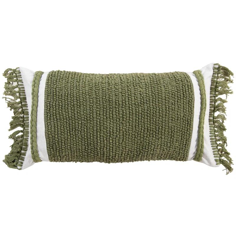 Rizzy Home Fringed Throw Pillow