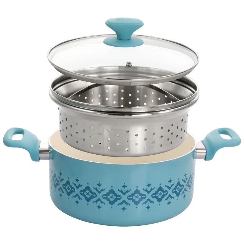 Spice by Tia Mowry Spice by Tia Mowry 16 Piece Aluminum Non Stick Cookware Set