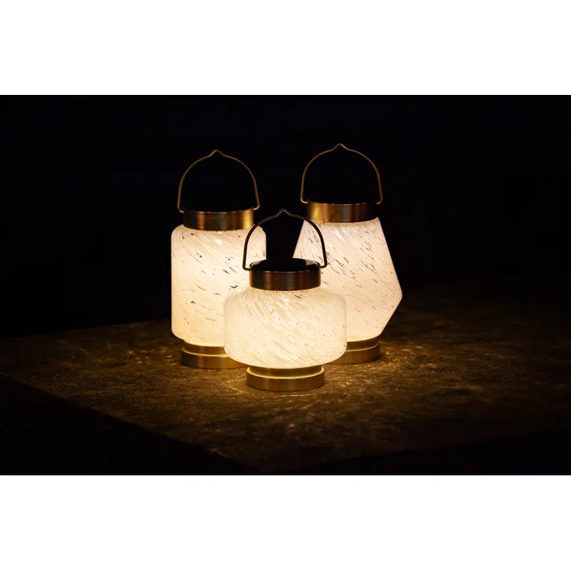 Allsop Home and Garden 7.5'' Solar Powered Integrated LED Outdoor Lantern