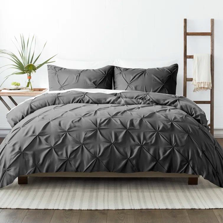 Becky Cameron Pinch Pleat Textured Duvet Cover Set