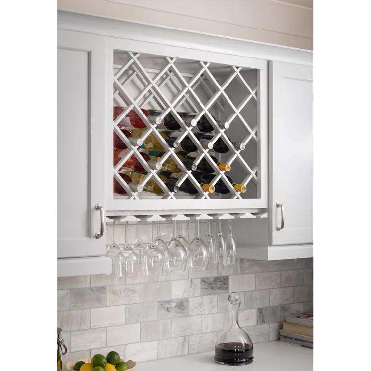 Hardware Resources Hard Maple 24" x 30" Wine Lattice Rack & Reviews | Wayfair