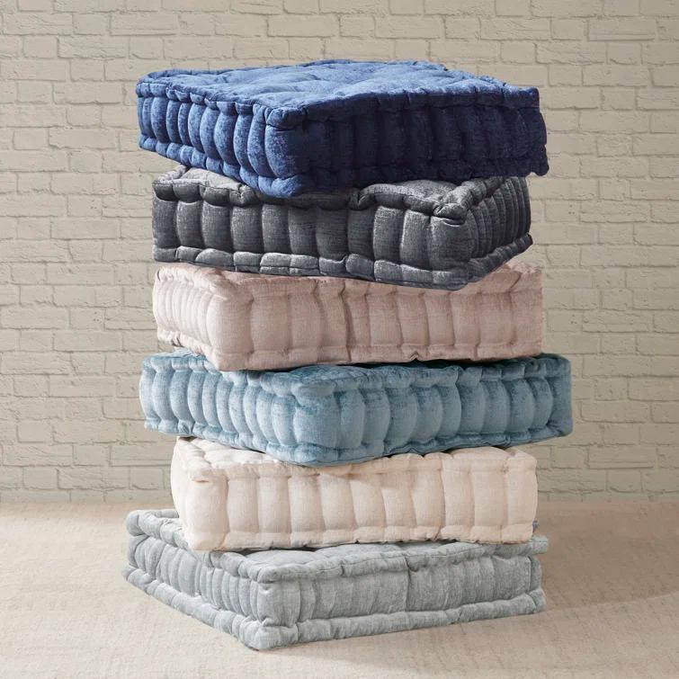 Intelligent Design Azza Poly Chenille Square Floor Pillow Cushion