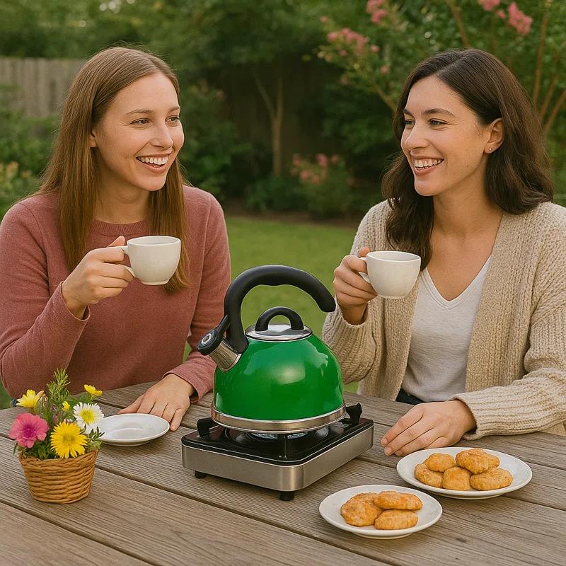 Creative Home Creative Home 2.6 Quarts Stainless Steel Whistling Stovetop Tea Kettle