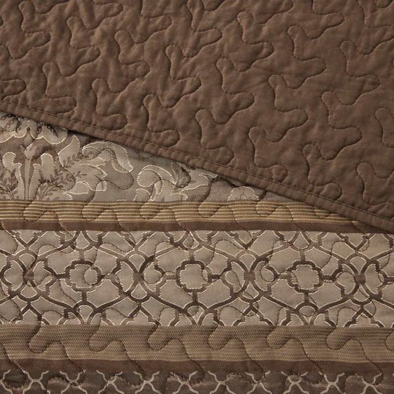Madison Park Bellagio 5 Piece Reversible Jacquared Coverlet Set