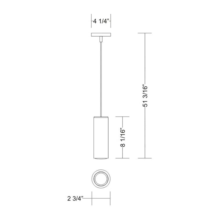 ZANEEN design Kronn 1 - Light Single Cylinder Pendant