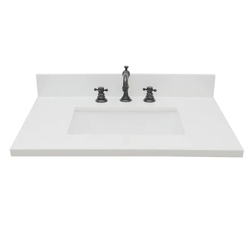 Bellaterra Home 31'' Composite Single Bathroom Vanity Top with Sink